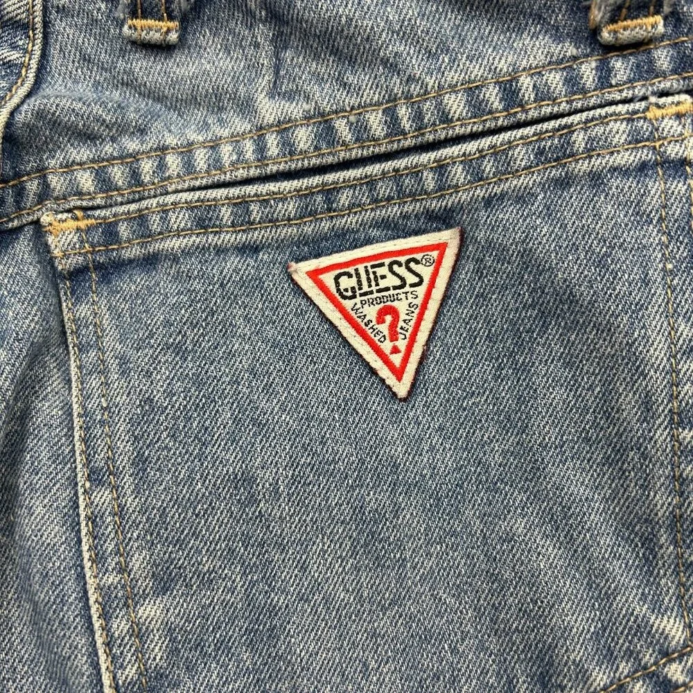 Guess 1050 Slim High Waist Narrow Leg Jeans Women's Size 29 Vintage Medium Wash - Picture 6 of 13